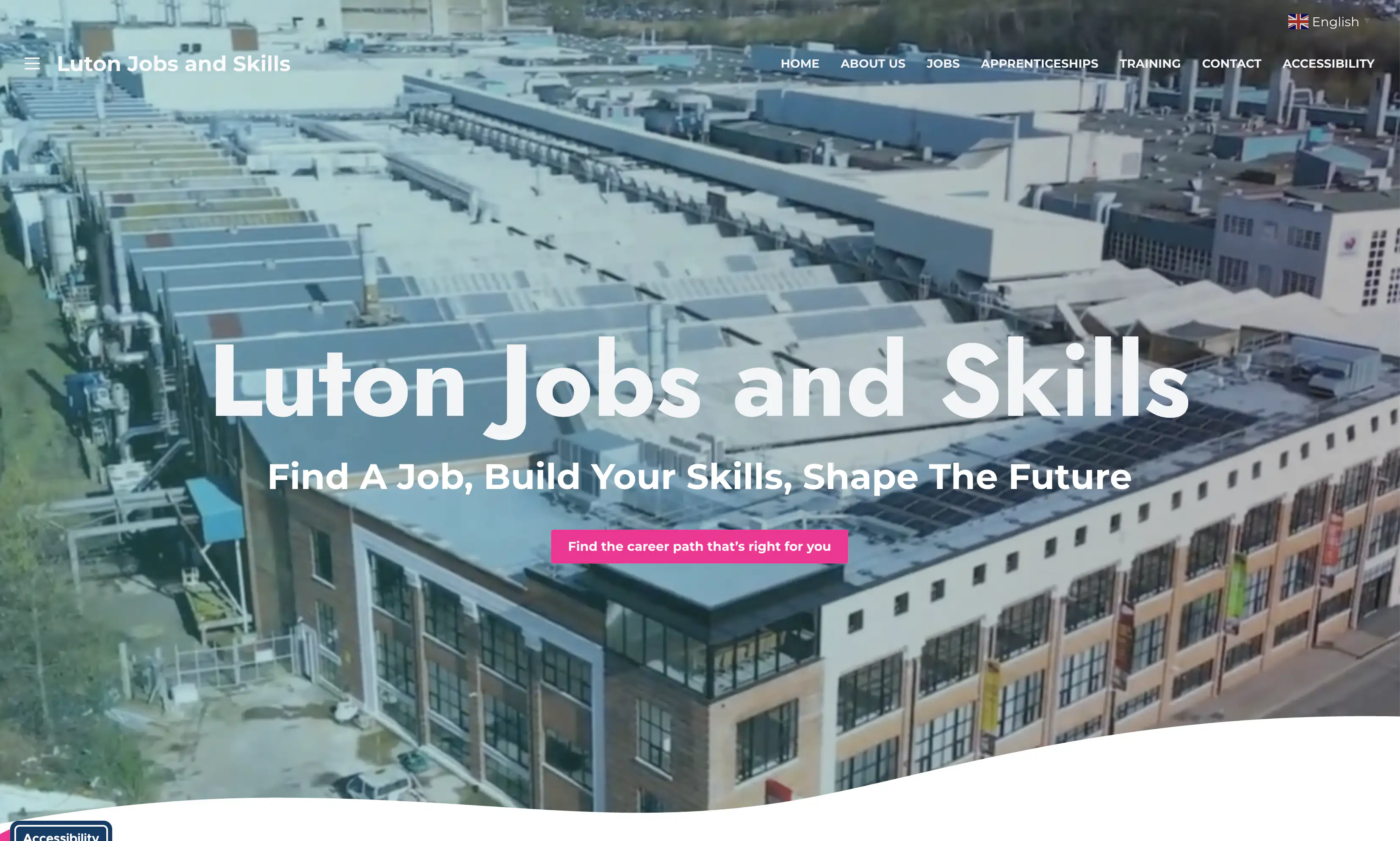 Luton Jobs and Skills website